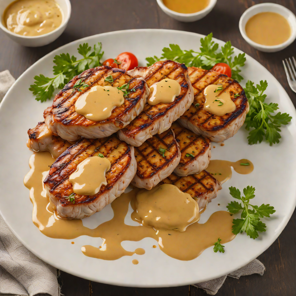 Pan-Seared Pork Chops with Texan Honey Mustard Glaze