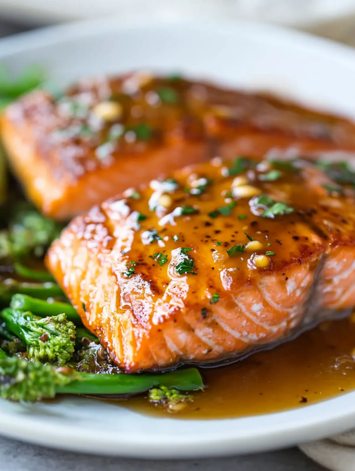The Best Maple-Glazed Salmon with Asparagus