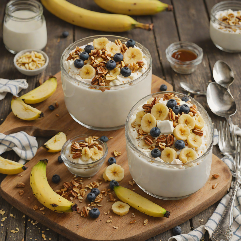 Oven-Roasted Banana and Honey Greek Yogurt Parfait