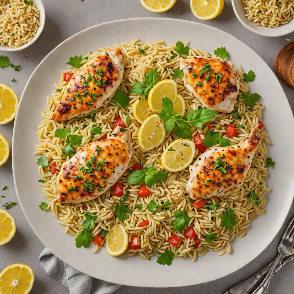One-Pot Greek Lemon Chicken with Orzo