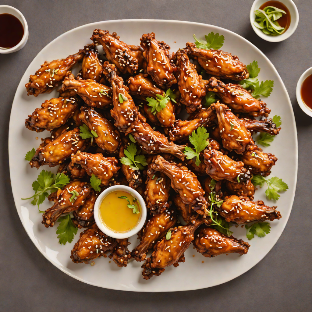 Korean-Style Twice-Fried Chicken Wings with Sweet Soy Glaze