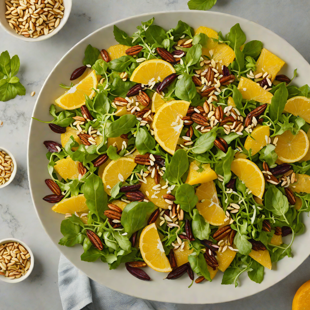 Bing-Inspired Citrus Herb Salad with Toasted Almonds