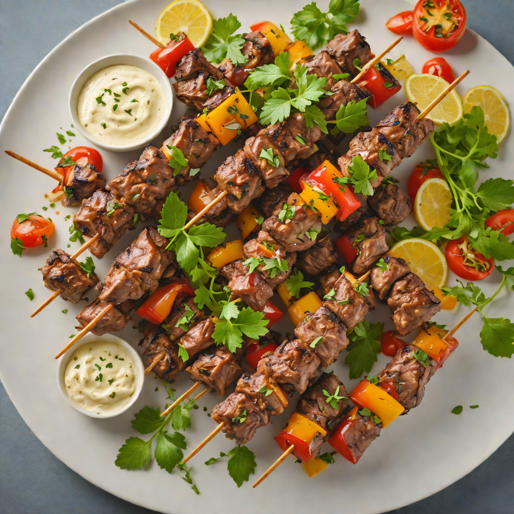 Tangy Yogurt and Herb Marinated Lamb Kebabs