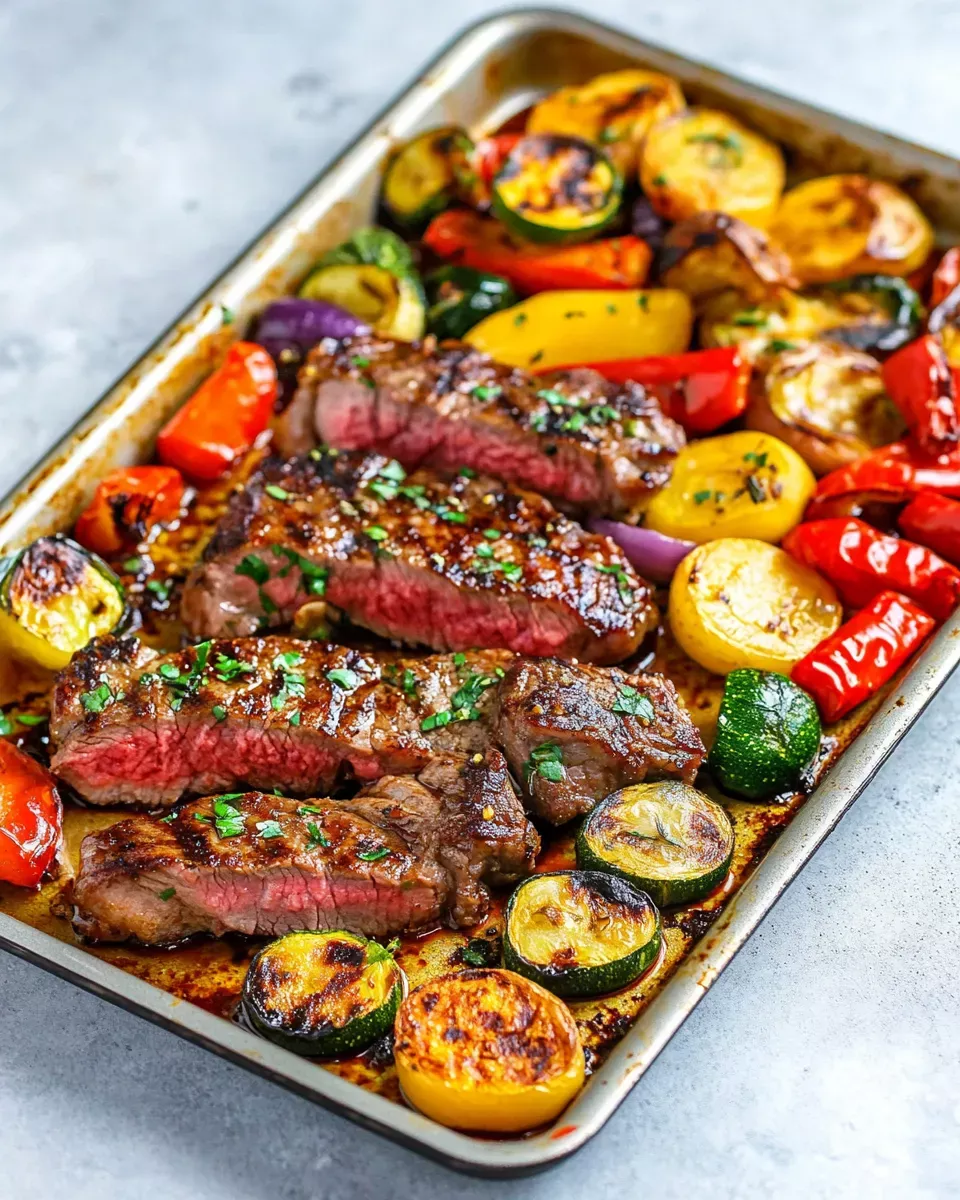 Sheet Pan Chipotle BBQ Brisket with Roasted Vegetables