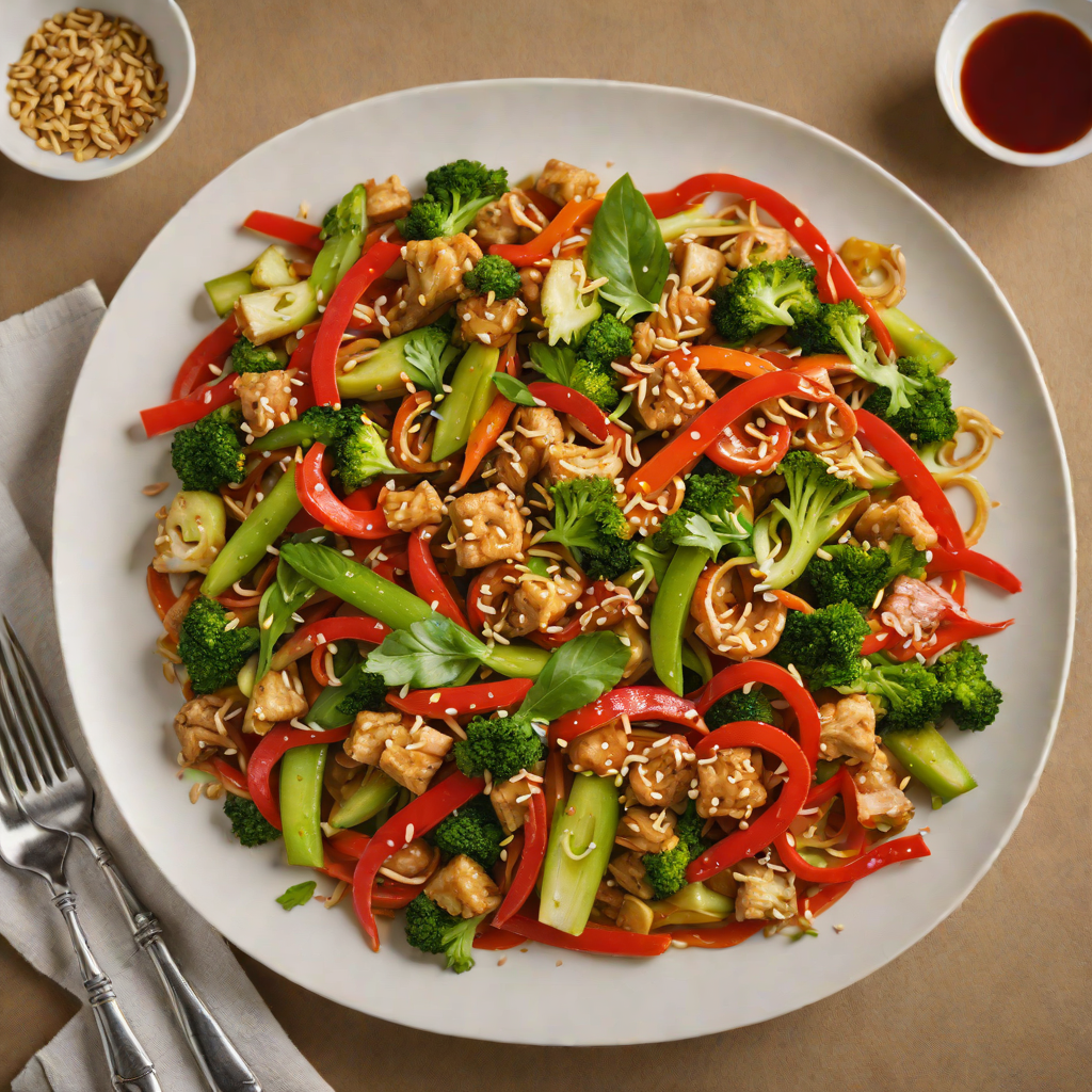 Hidden Veggie Stir-Fry with Spicy Garlic Sauce
