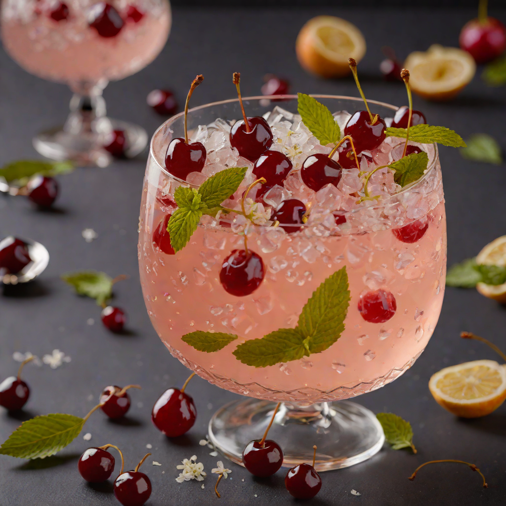 Tart Cherry and Elderflower Fizz