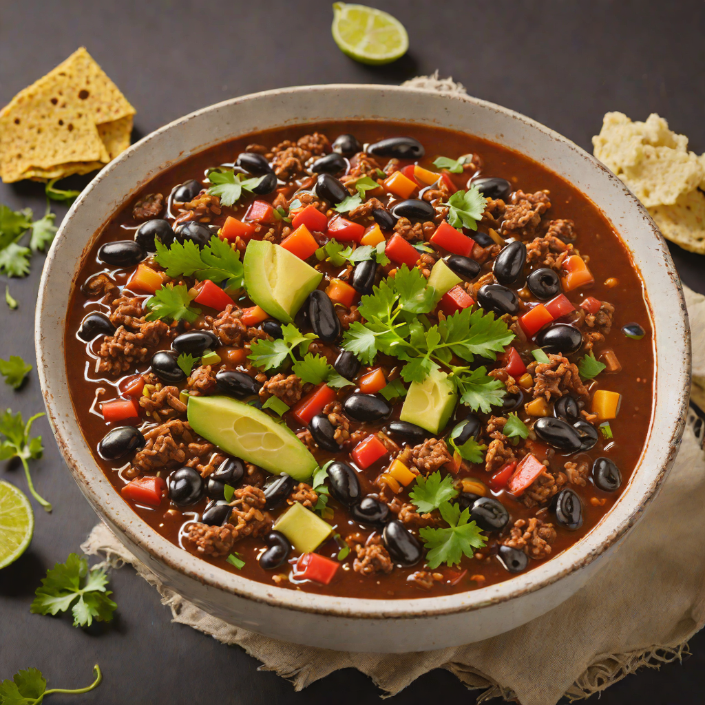 Spicy Rio Grande Chili with Beef and Black Beans