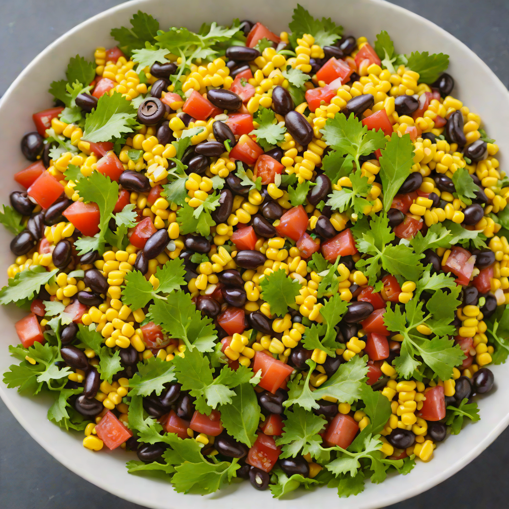 Plano-Inspired Southwestern Black Bean and Corn Salad