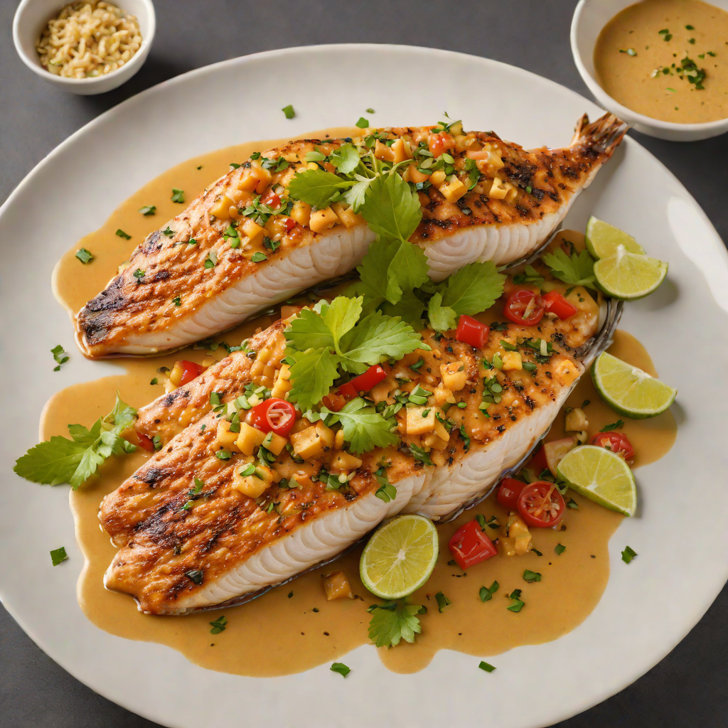 Pan-Seared Catfish with Spicy Viet-Cajun Butter Sauce