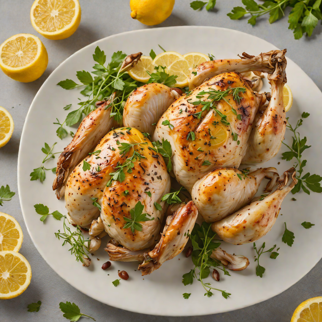 Slow-Roasted Lemon-Garlic Chicken with Fresh Herbs
