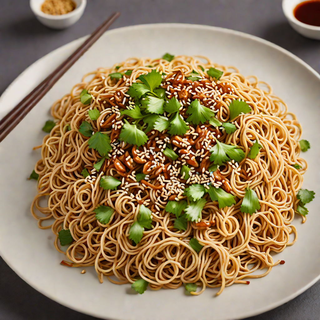 Cold Shanghai-Style Soy Sauce Noodles with Sesame and Scallions