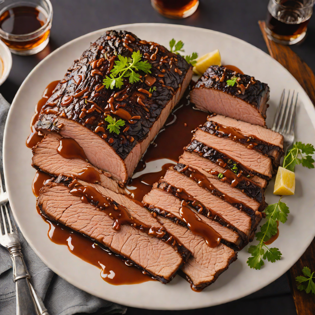 Whiskey Barrel-Smoked Beef Brisket with Maple Glaze