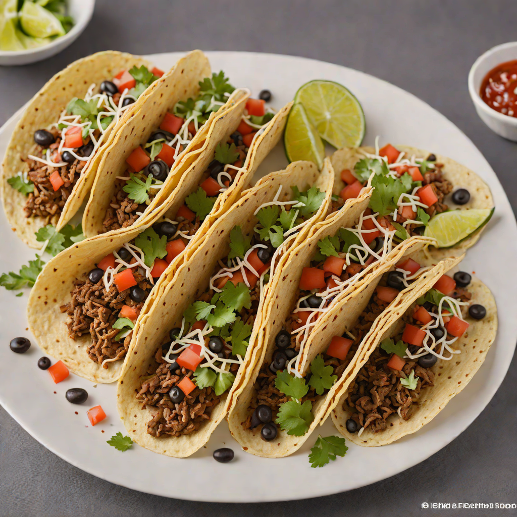 Weeknd-Inspired Spiced Beef and Black Bean Tacos