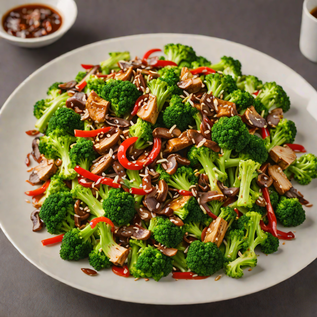 Garlic and Chili Stir-Fry with Broccoli and Shiitake Mushrooms