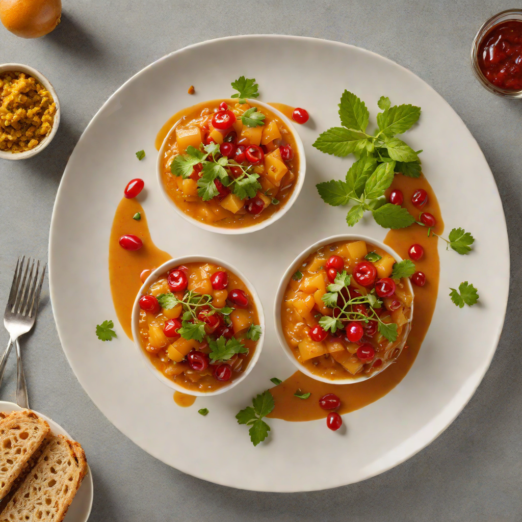 Vegetable and Quandong Chutney with Finger Lime Zest