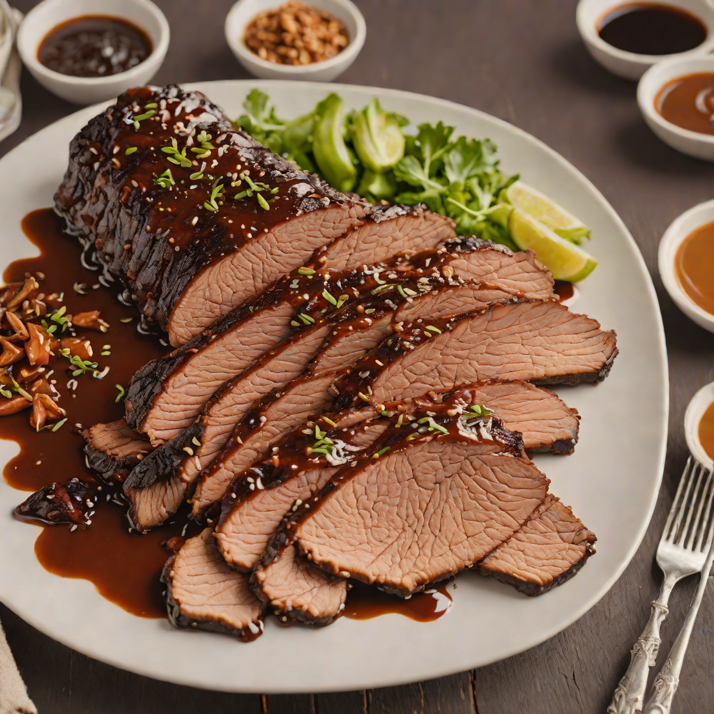 Slow-Smoked Beef Brisket with Maple-Chipotle Glaze