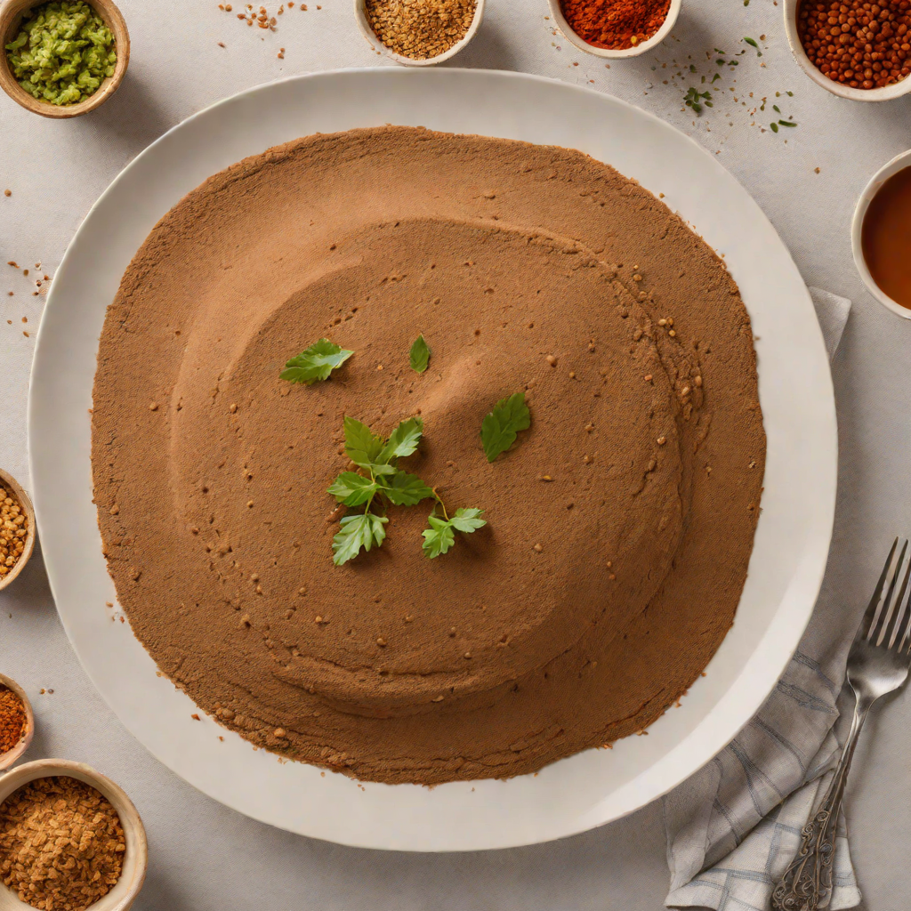 Ethiopian-Inspired Injera with Teff Flour and Sour Fermentation