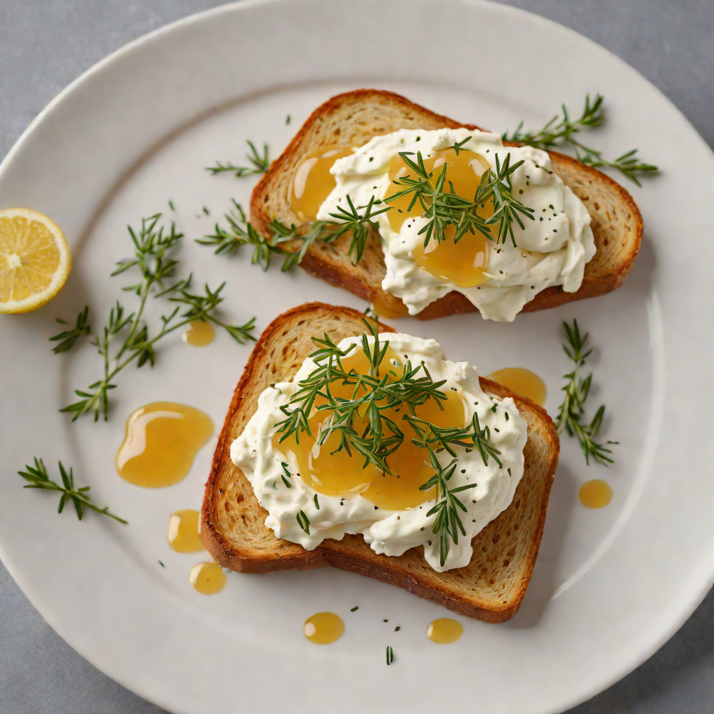 Glinda’s Whipped Ricotta Toast with Honey and Thyme