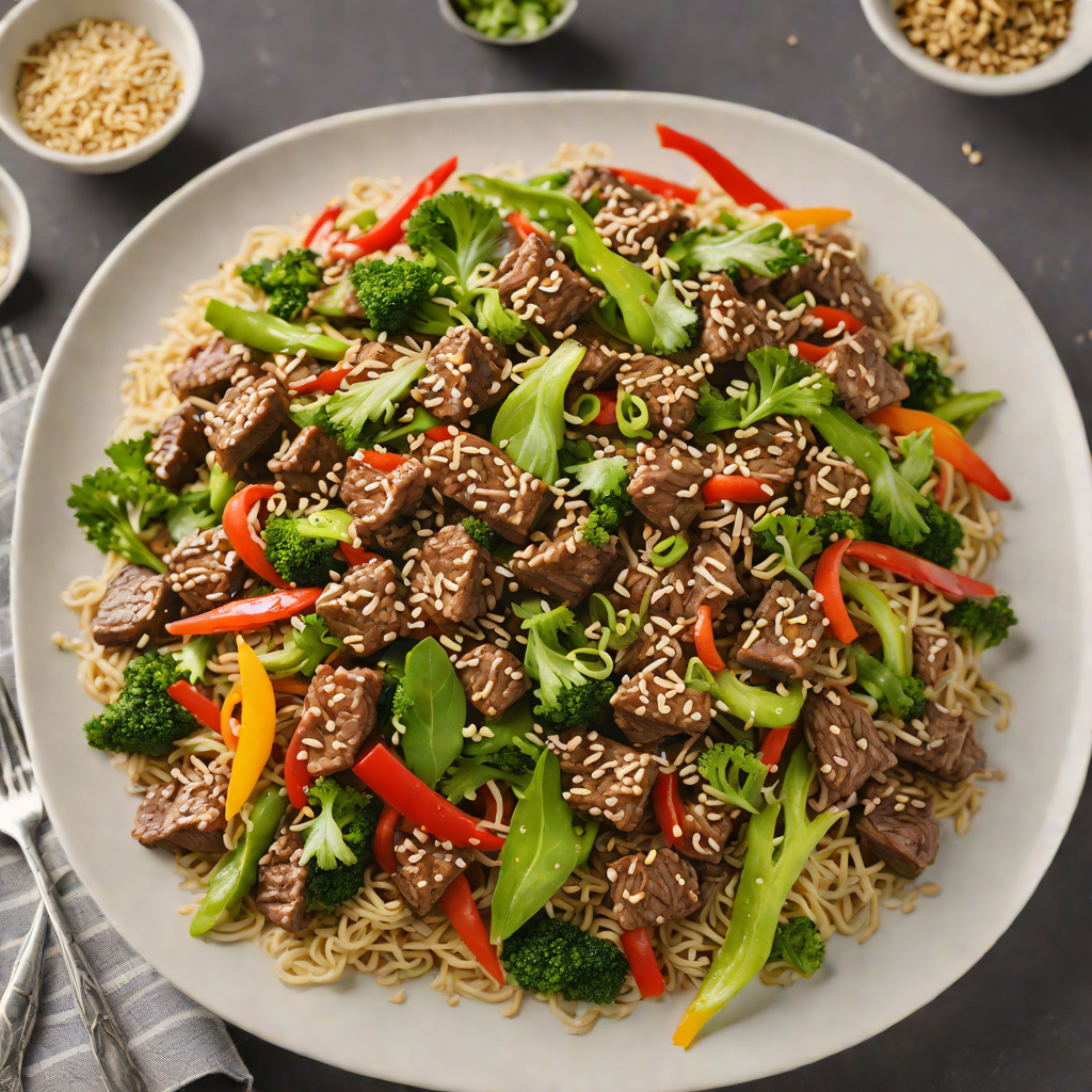 Quick Ginger-Sesame Beef Stir Fry
