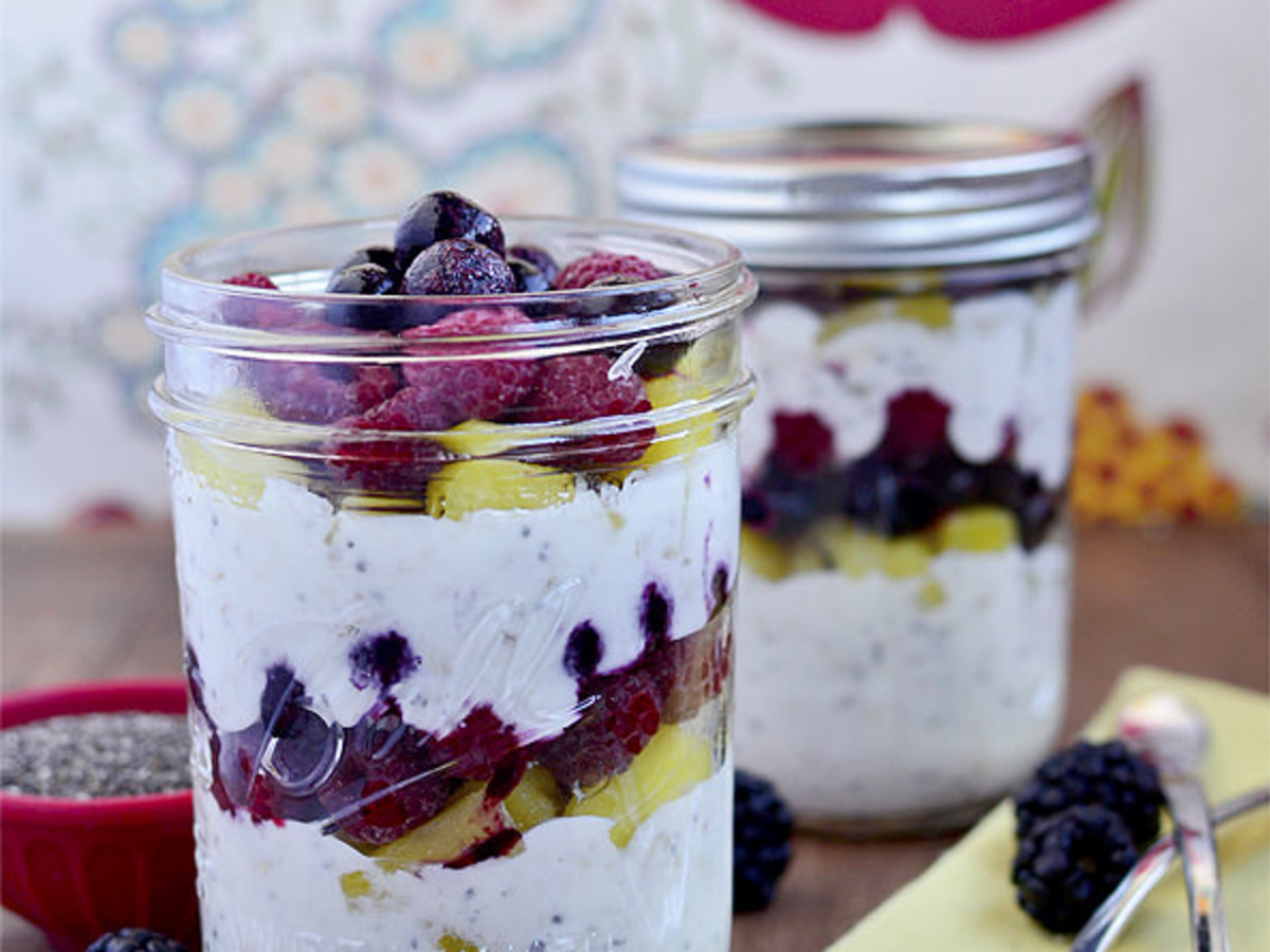 Vintage Vinyl Fruit & Yogurt Parfaits