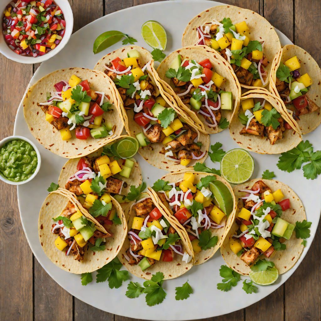 South Texas Grilled Chicken Tacos with Charred Pineapple Salsa
