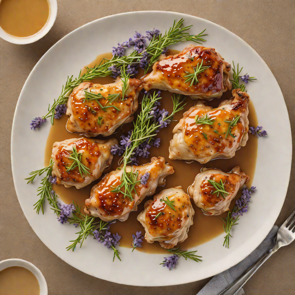 Glinda-Inspired Honey-Lavender Chicken Thighs