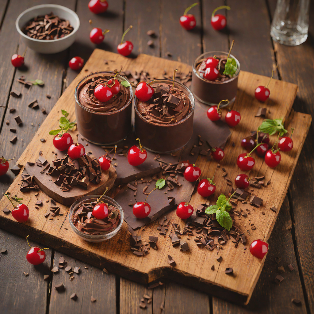 Weeknd-Inspired Dark Chocolate and Cherry Mousse