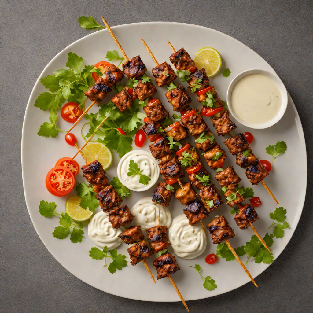 Weeknd-Inspired Spiced Lamb Skewers with Yogurt Sauce