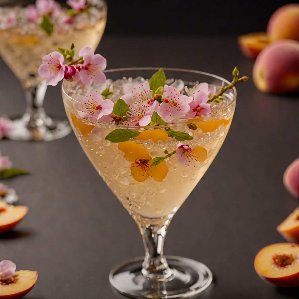Sparkling Peach Blossom Fizz