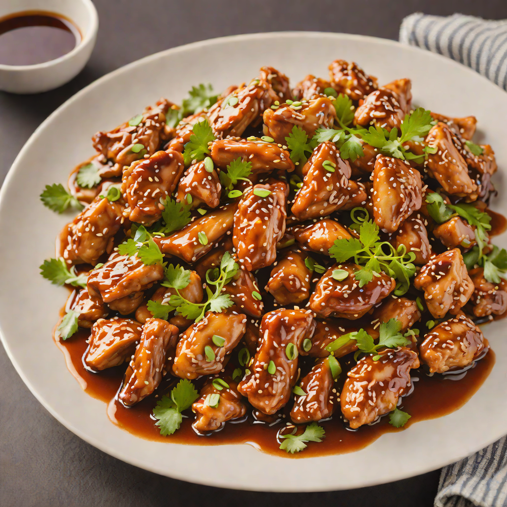 Stir-Fried Chicken with Sweet and Tangy Glaze