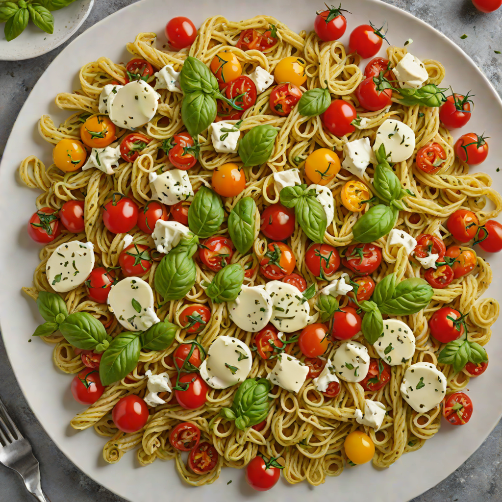 Sheet Pan Pesto Pasta with Roasted Cherry Tomatoes and Mozzarella