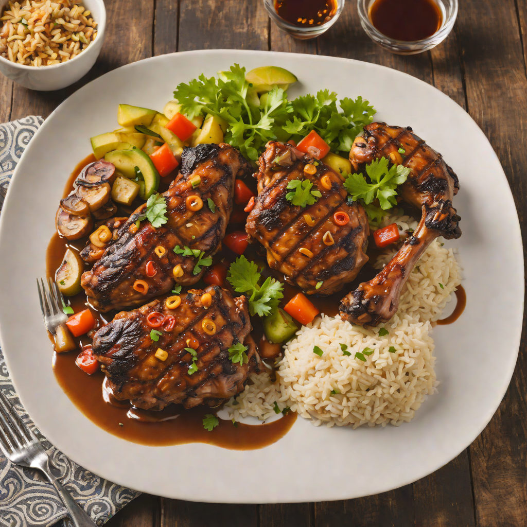 Aged Dark Rum-Spiced Caribbean Jerk Chicken