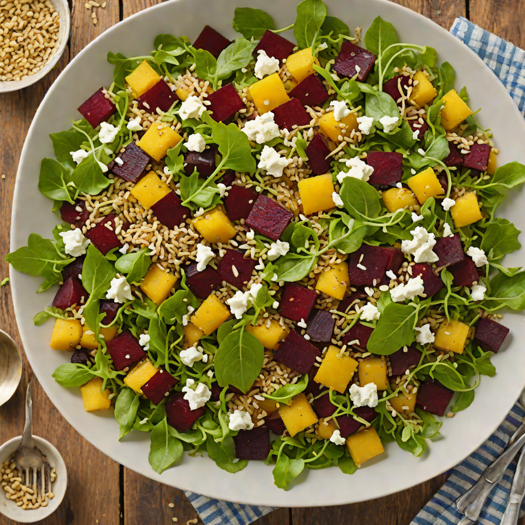 Mountain Harvest Quinoa Salad with Roasted Beets and Goat Cheese