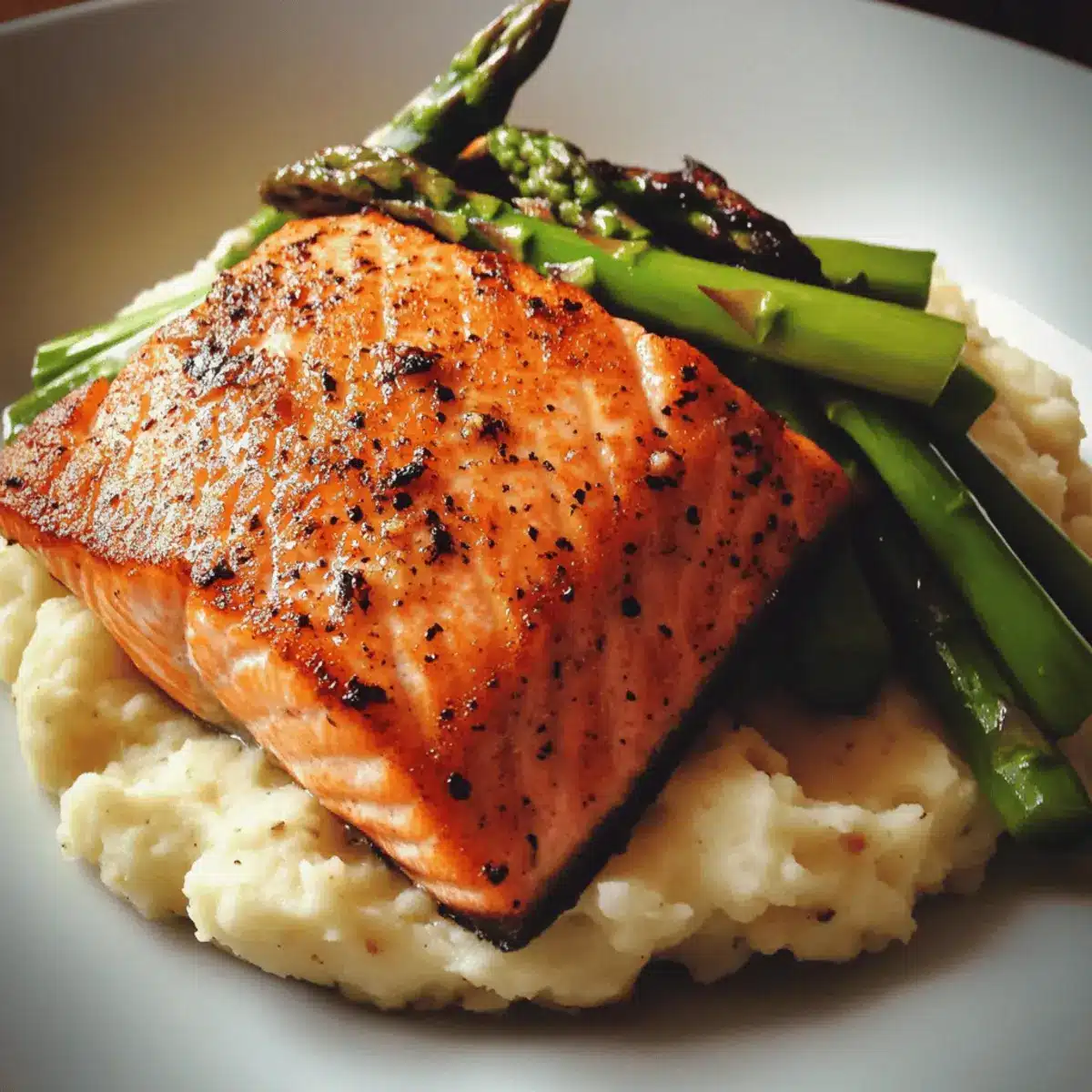 Savory Salmon & Cauliflower Mash Bowl