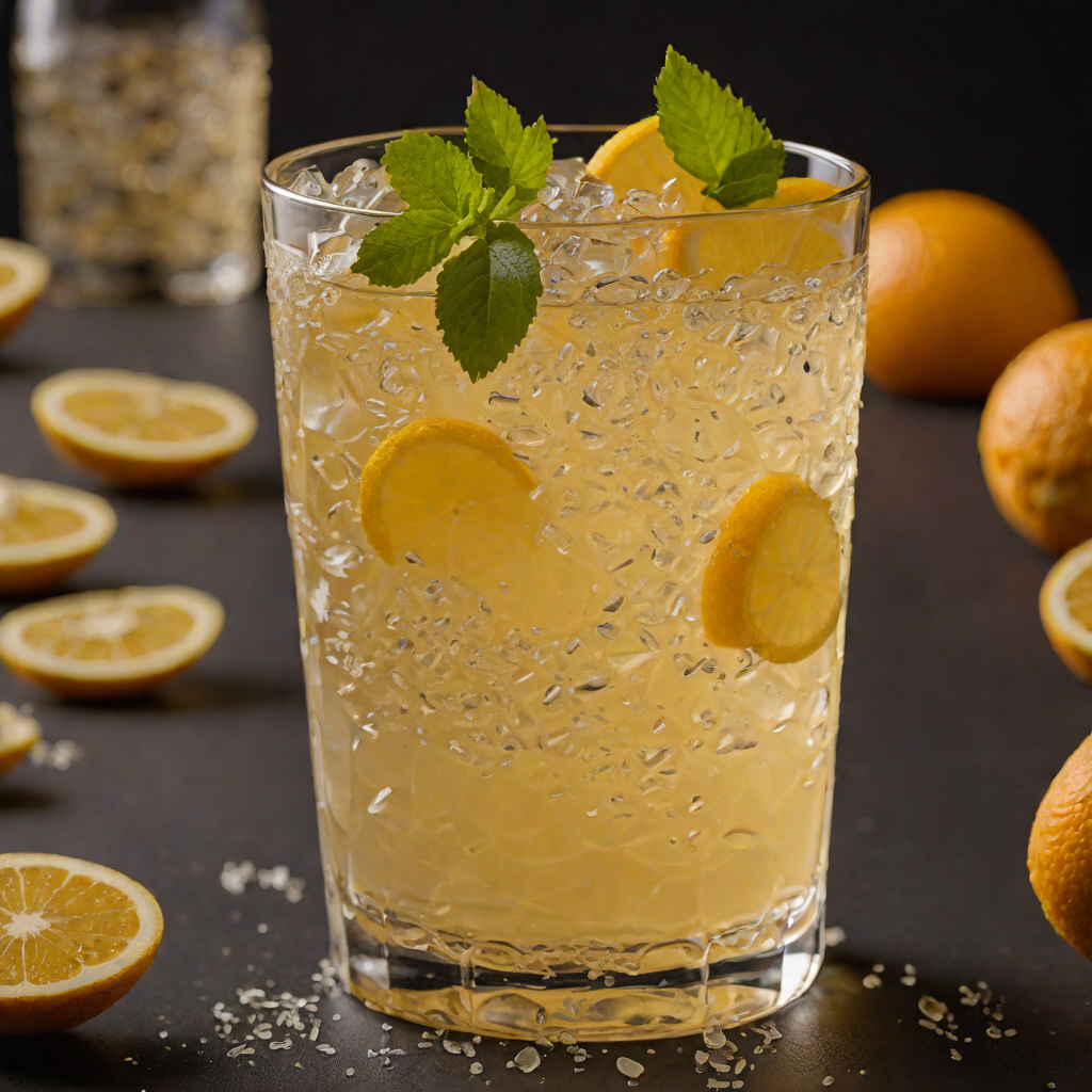 Citrus-Ginger Sparkling Cocktail with Cardamom Syrup