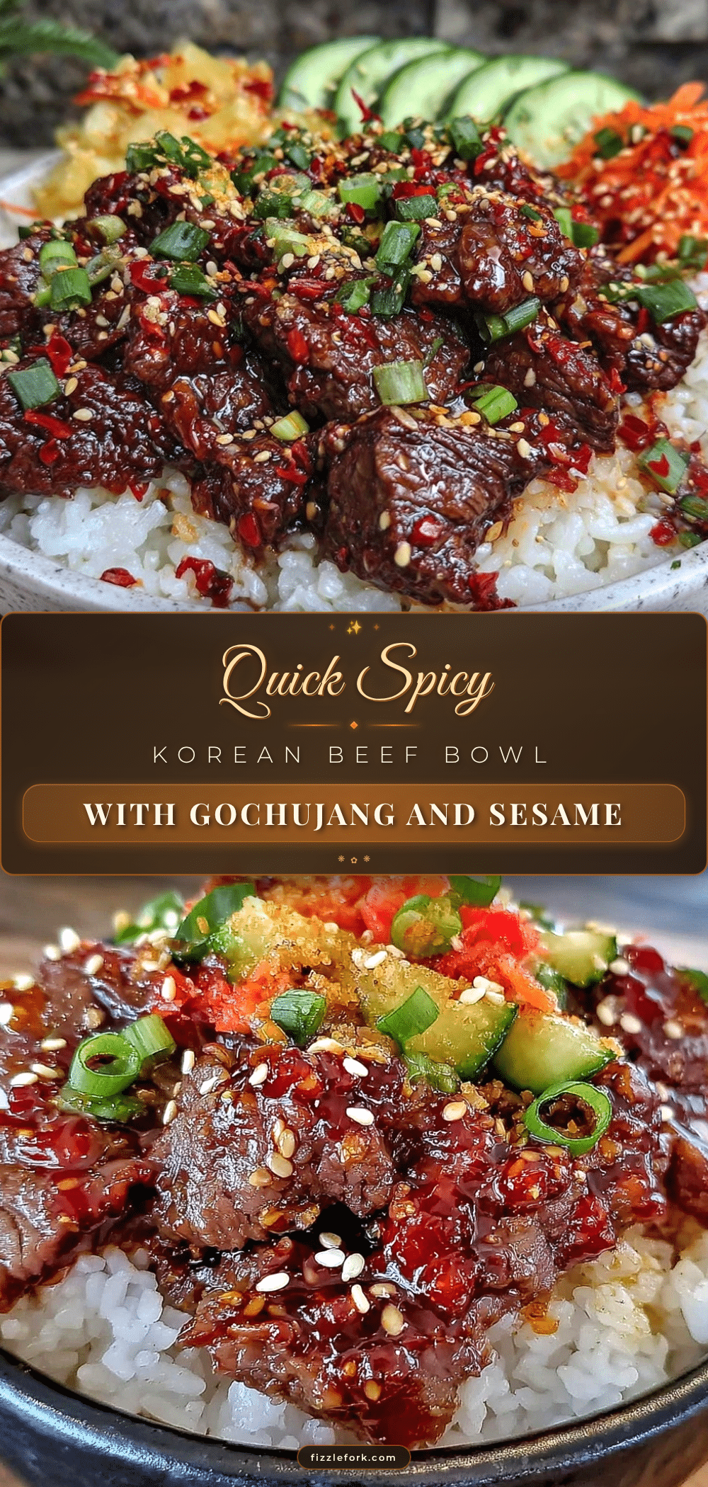 Spicy Korean-Inspired Stir Fried Beef with Sesame and Scallions