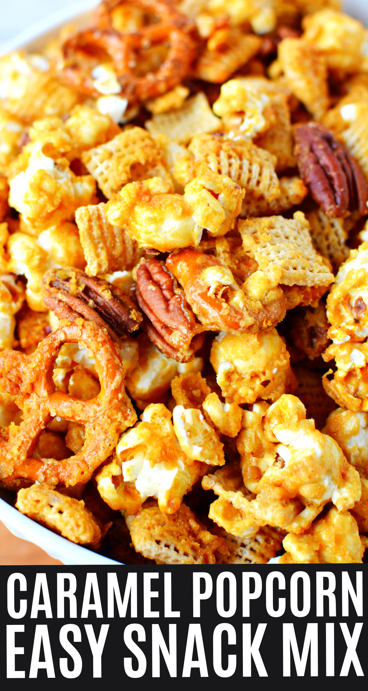 Popcorn-Spiced Caramel Snack Mix