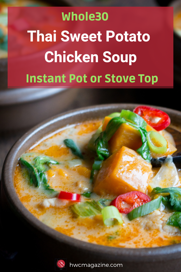 Creamy Coconut-Curry Chicken Soup with Sweet Potato