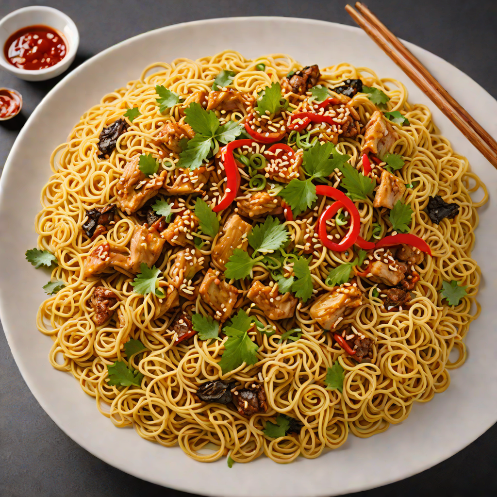 Wolves-Inspired Spicy Garlic Chili Noodles