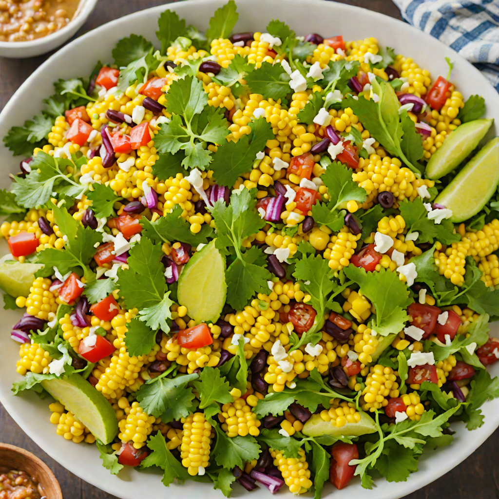 Tex-Mex Street Corn Salad with Chili Lime Dressing