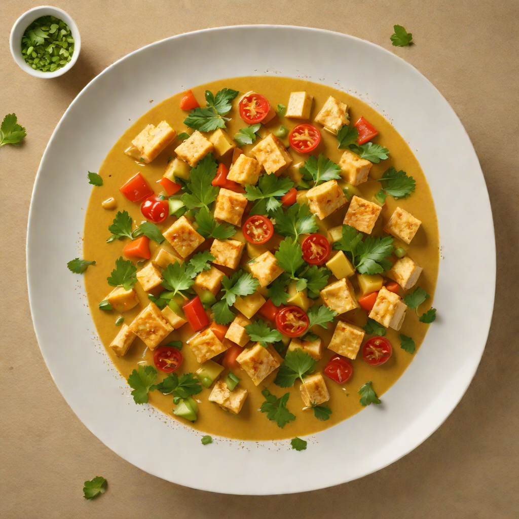 Coconut Yellow Curry with Tofu and Vegetables