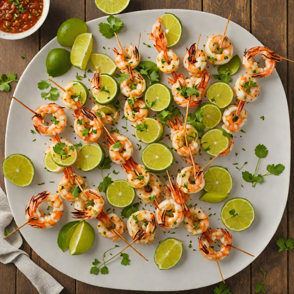 Grilled Lime-Garlic Shrimp Skewers