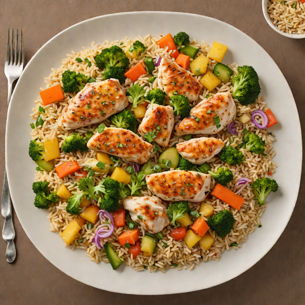 One-Pot Chicken and Vegetable Medley with Brown Rice