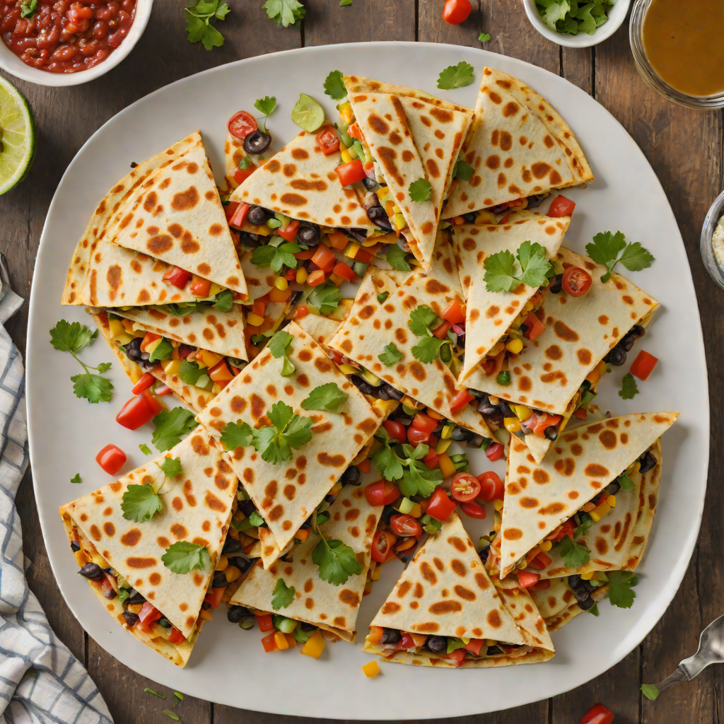 Sheet Pan Mexican-Inspired Veggie Quesadillas