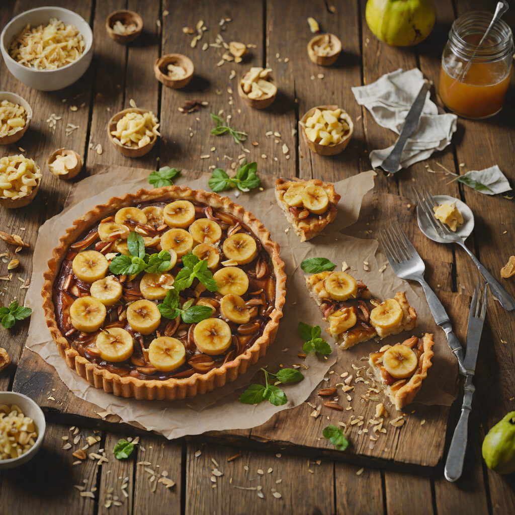 Caramelized Banana and Aged Cheese Tart