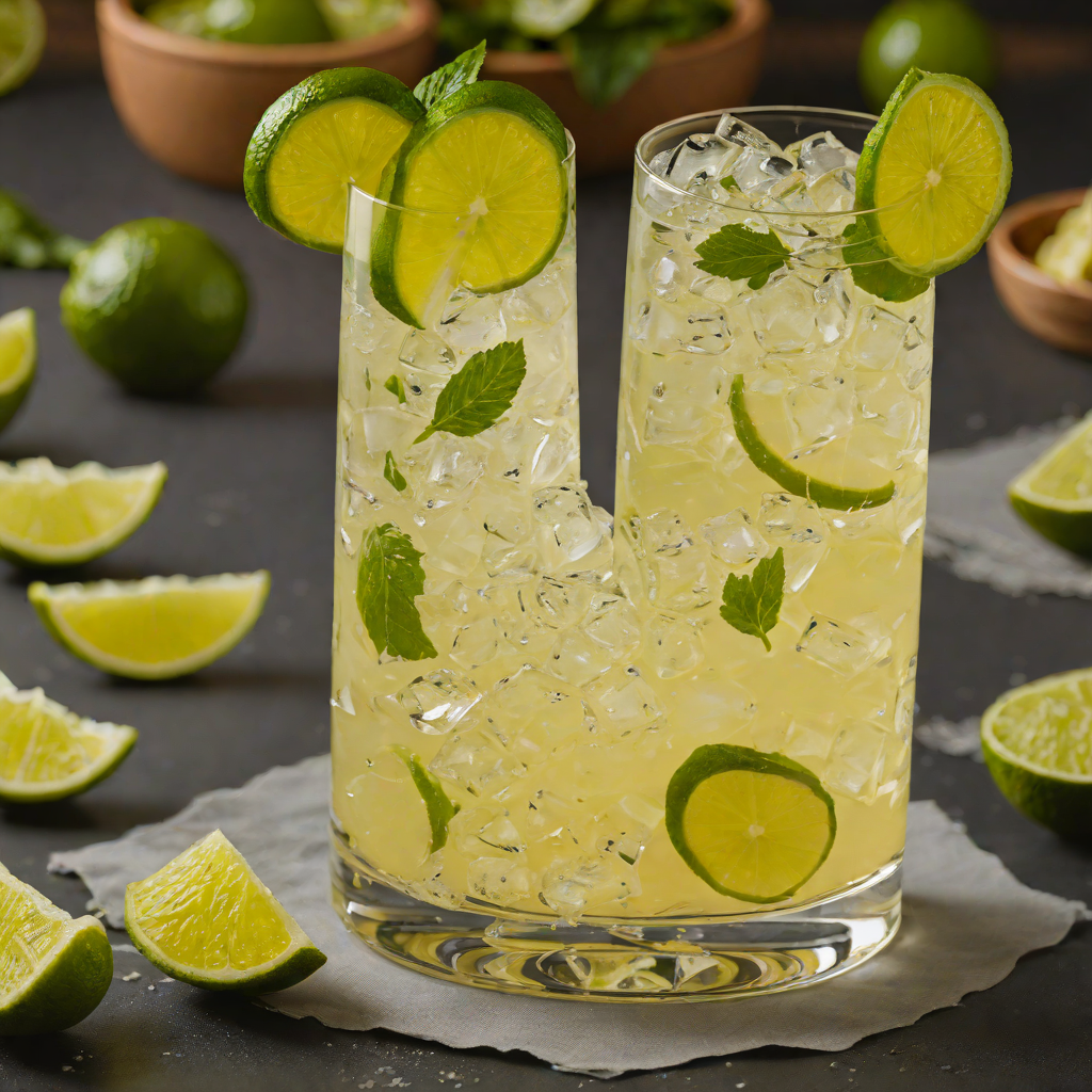 Tropical Tequila Collins with Ginger and Lime