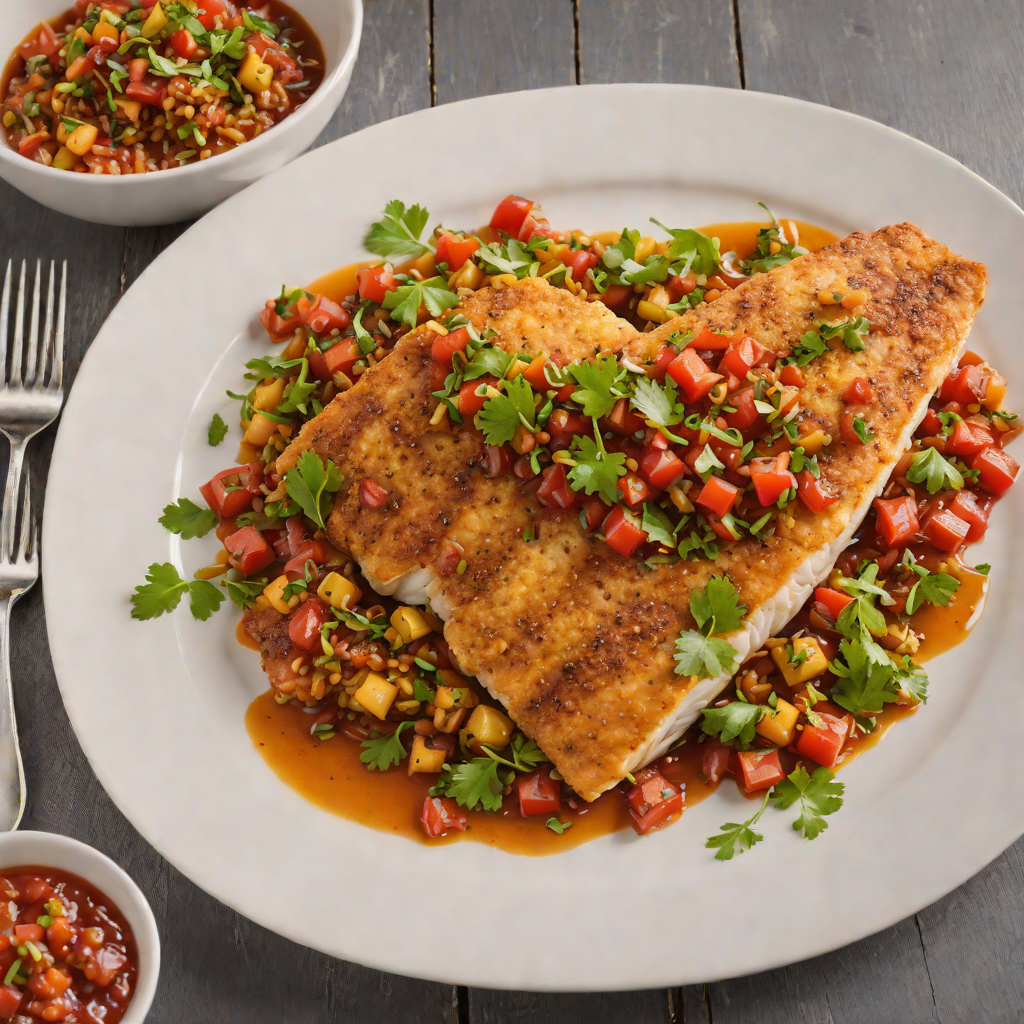 Sautéed Cajun-Spiced Catfish with Smoky Tomato Relish
