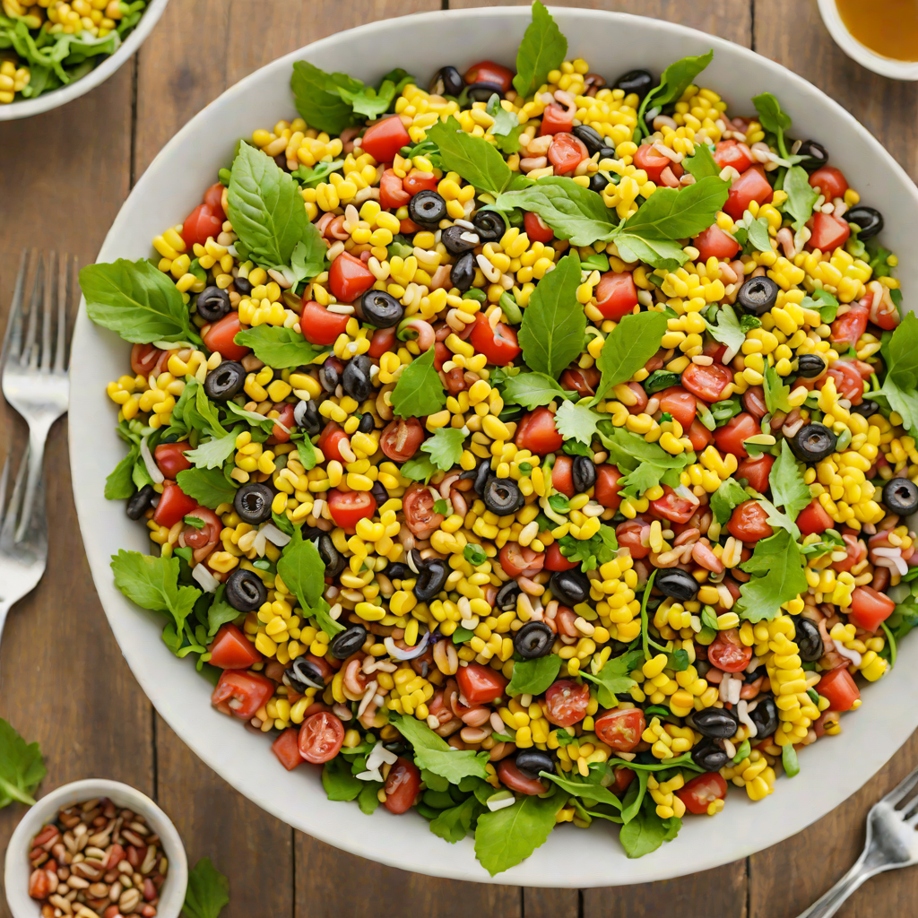 Smoky Black-Eyed Pea and Corn Salad with Cajun Vinaigrette