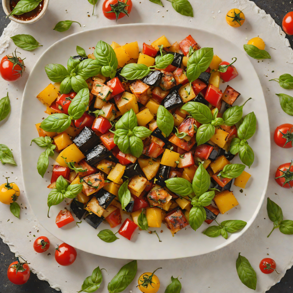 Italian Oven-Roasted Ratatouille with Fresh Basil and Parmesan