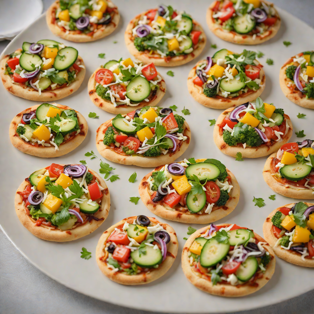 Vegetable-Stuffed Mini Pita Pizzas